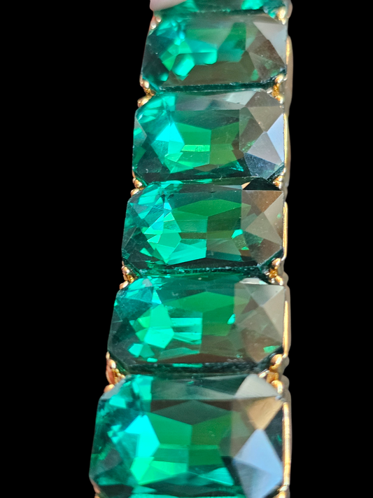 Green/Gold Stretch Bracelet - NWT J.Crew