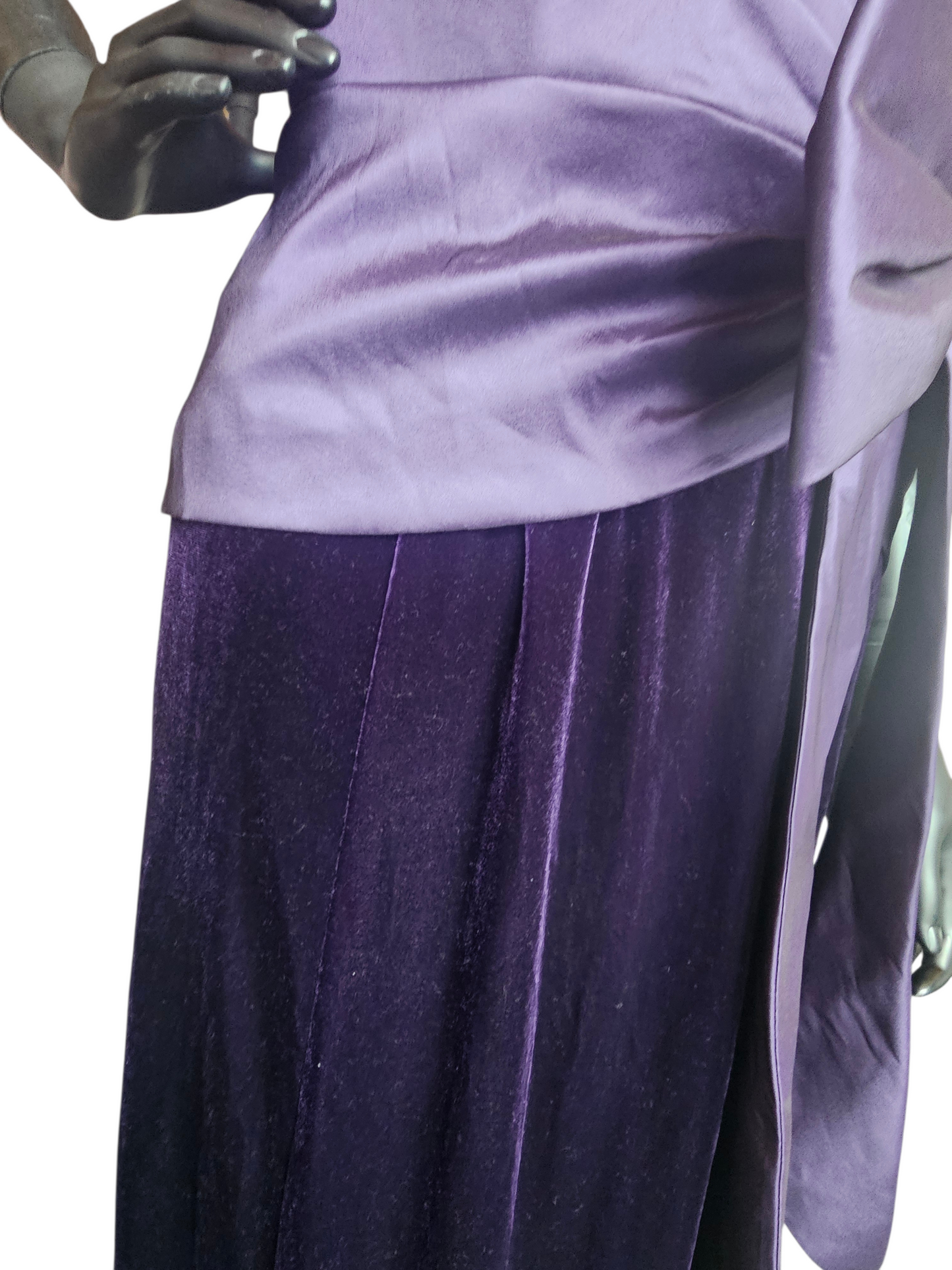 Plum Strapless Sweetheart Velvet/Taffeta Formal Dress NWT - Tadashi Shoji