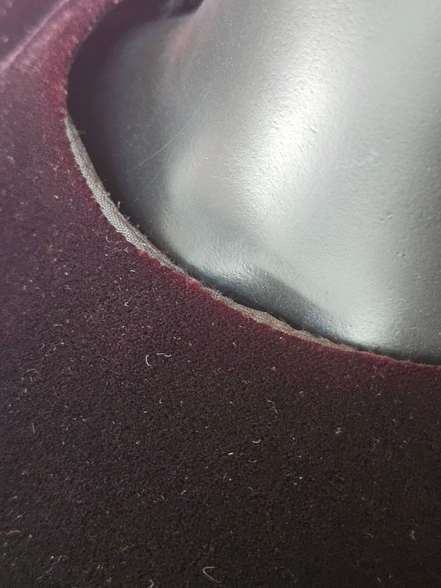 Vintage Dark Burgandy Velvet Peplum Party Dress - Jessica McClintock