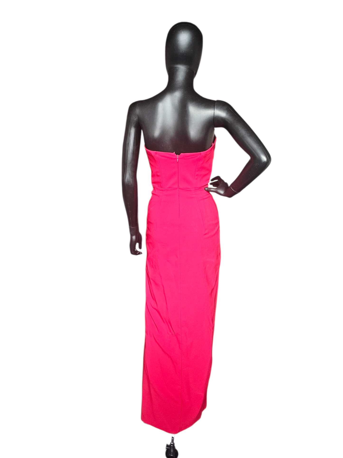 Cherry Red Strapless Sweetheart Plunge Fitted Formal Dress - Aidan