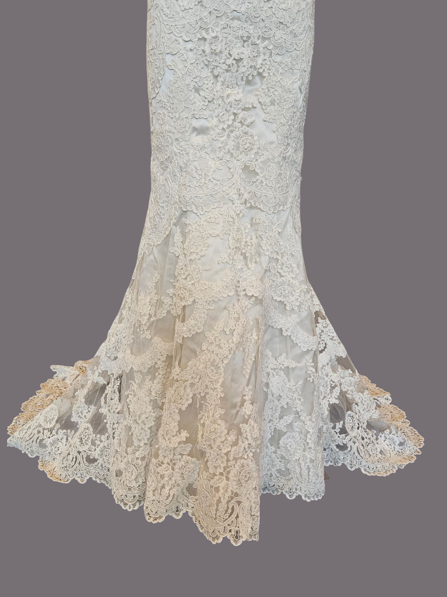 Stella York Lace Illusion Overlay Wedding Gown