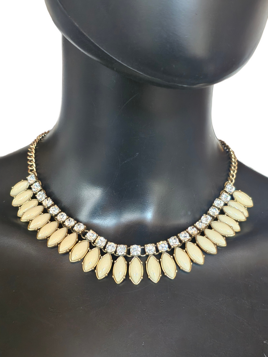 Yellow/Gold/Crystal Statement Necklace - J.Crew