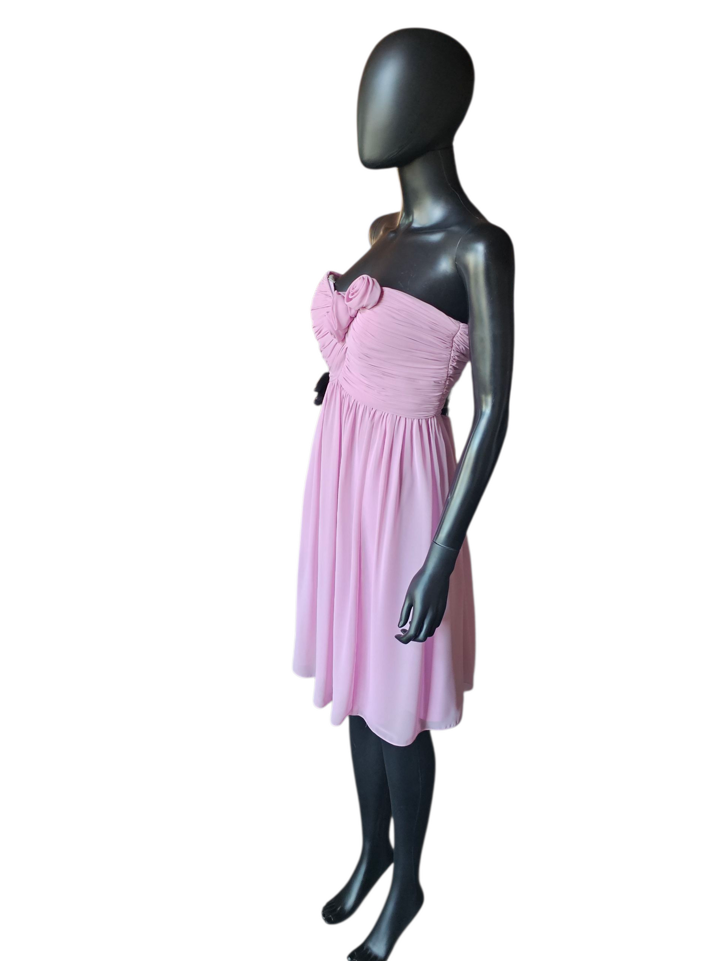 Orchid Chiffon Strapless Sweetheart Formal Dress - Alexia