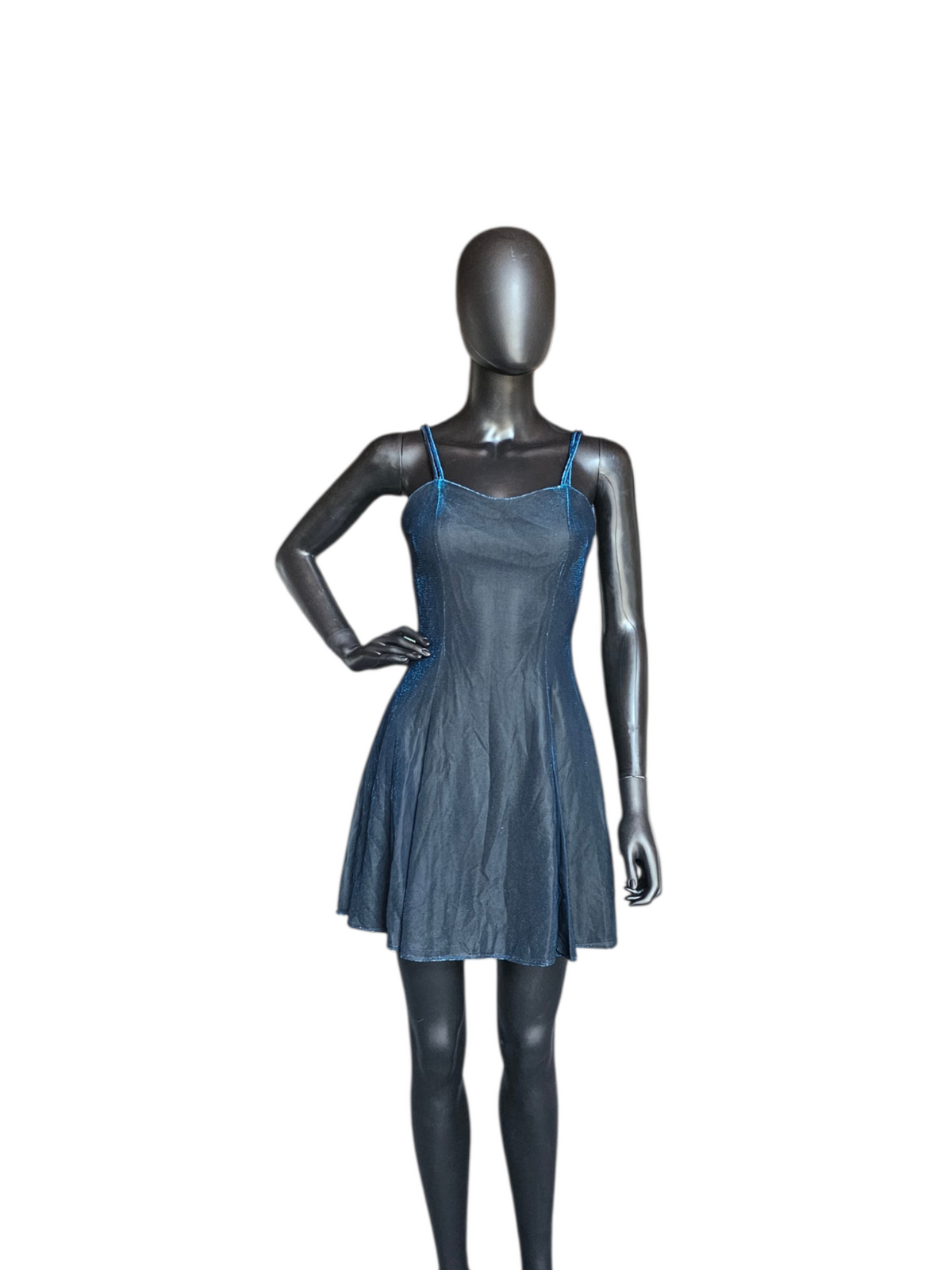 Vintage Y2K Blue Sparkle Homecoming Dress - All That Jazz