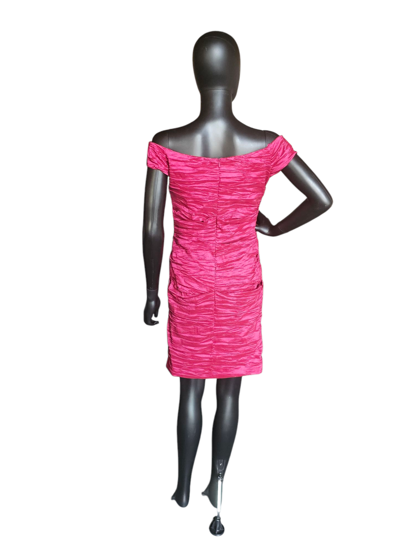 Raspberry Off Shoulder Cocktail - Alex Evenings - NWT