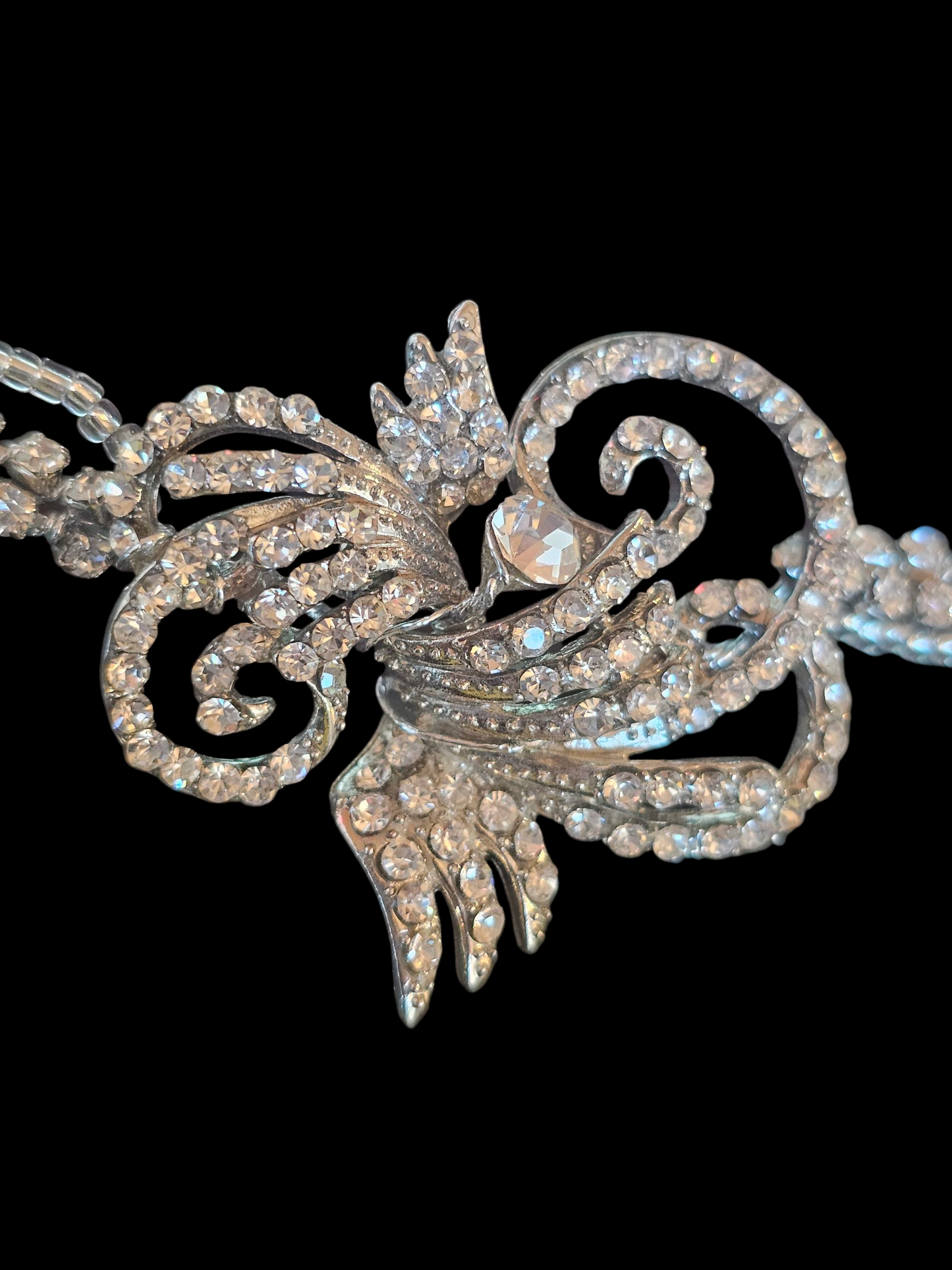 Crystal Swirl Hair Wreath