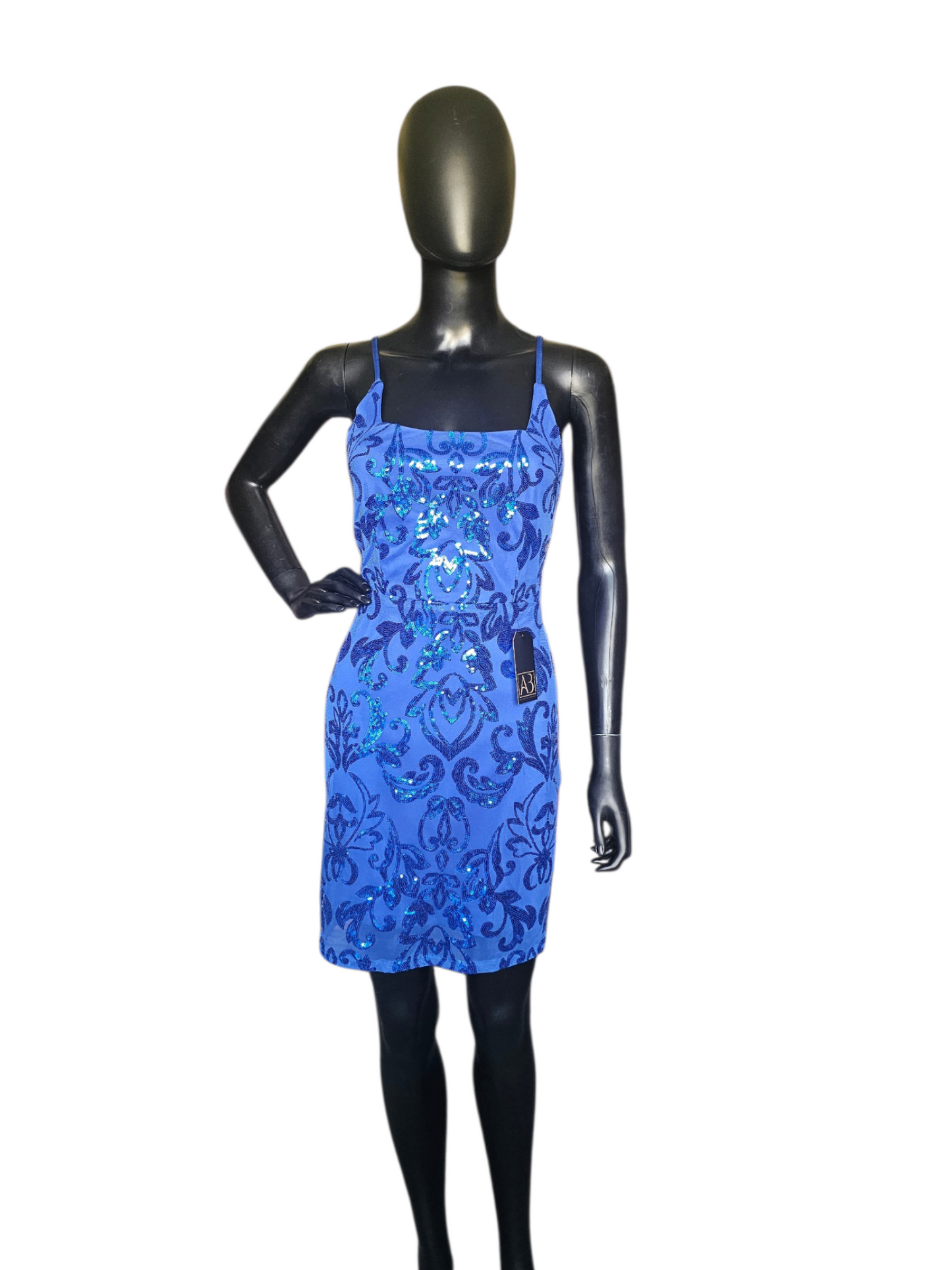 Blue Sparkle Open Back