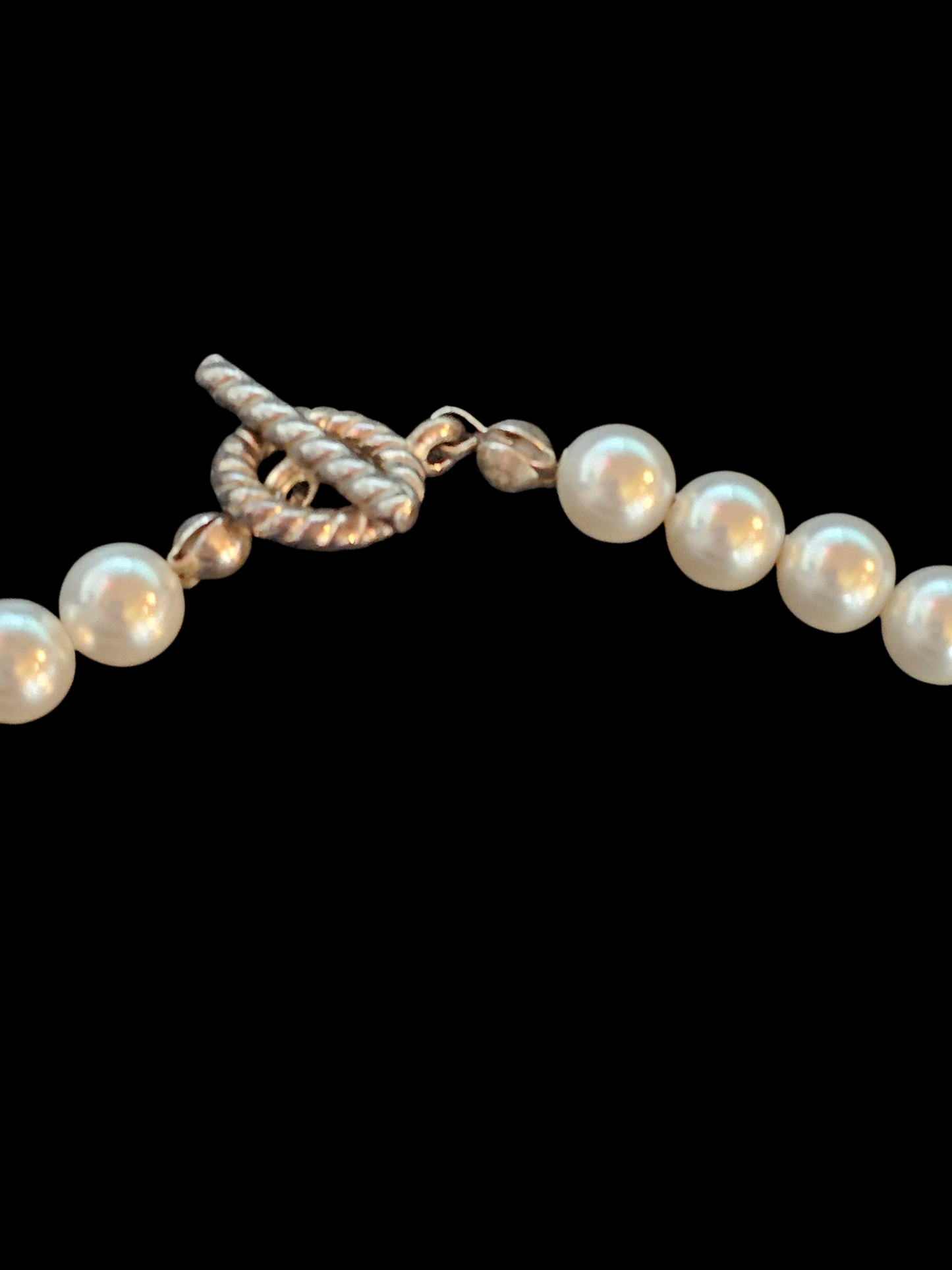 Faux Pearl Floral Collar Necklace