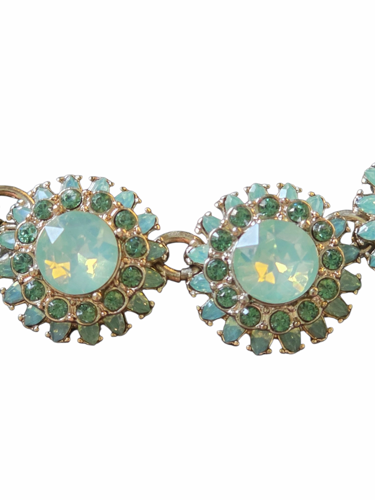 Aqua/Silver Statement Necklace - Bananna Republic