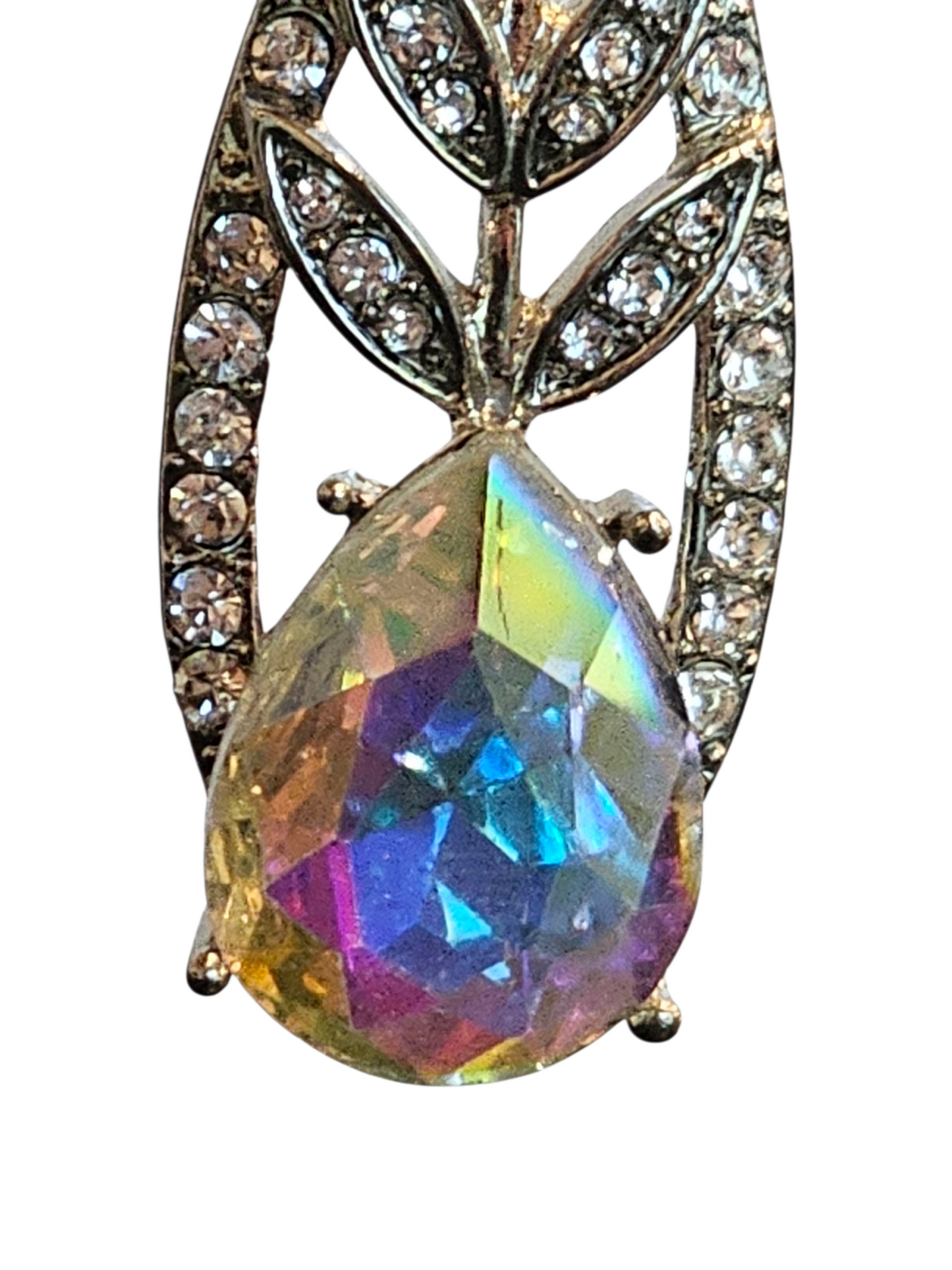 Iridecent Oval Earring