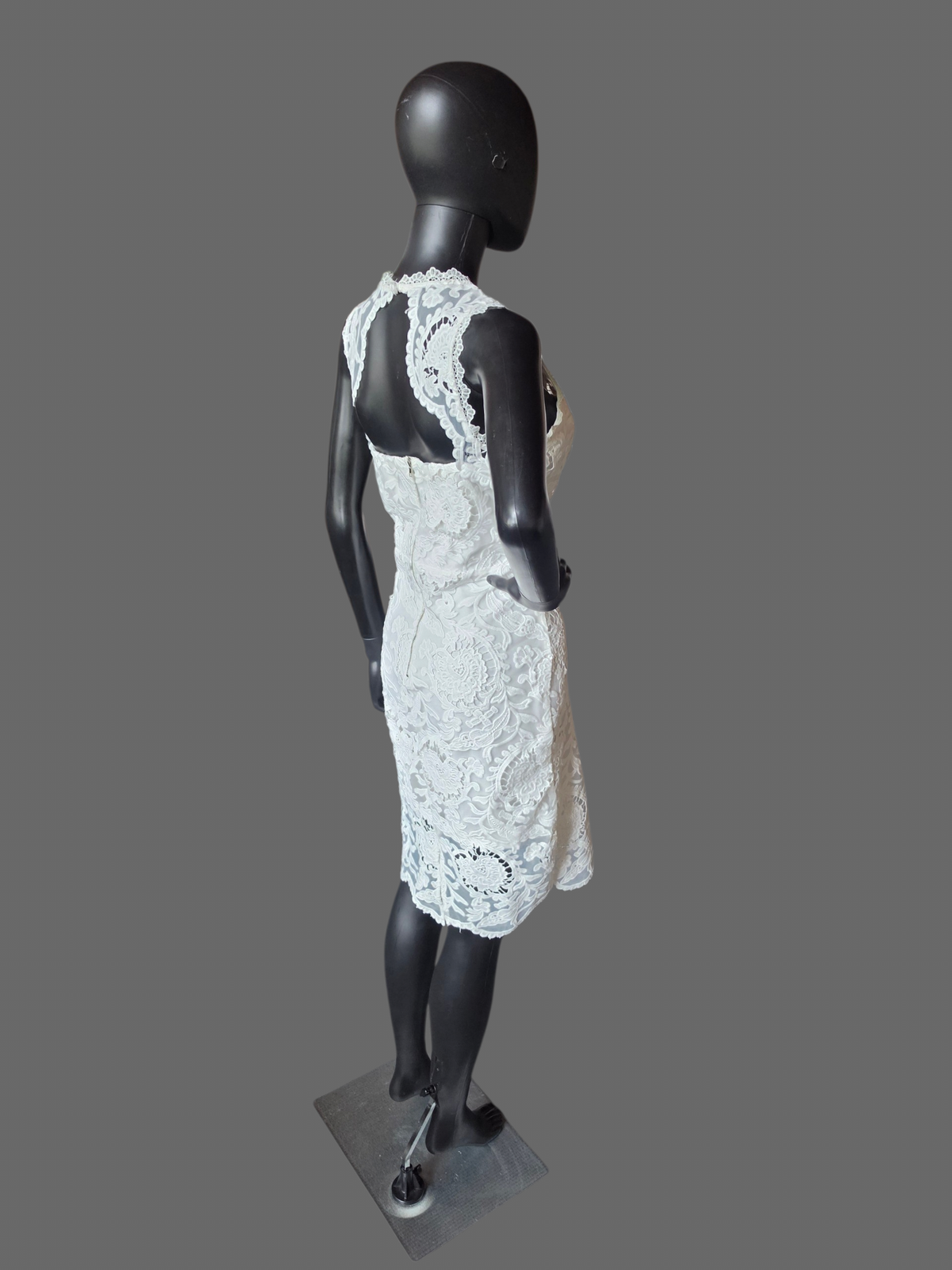 White Lace Cocktail Dress - Just Me