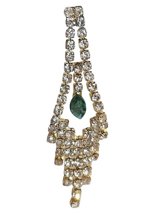 Gold/Turquoise Fringe Earring