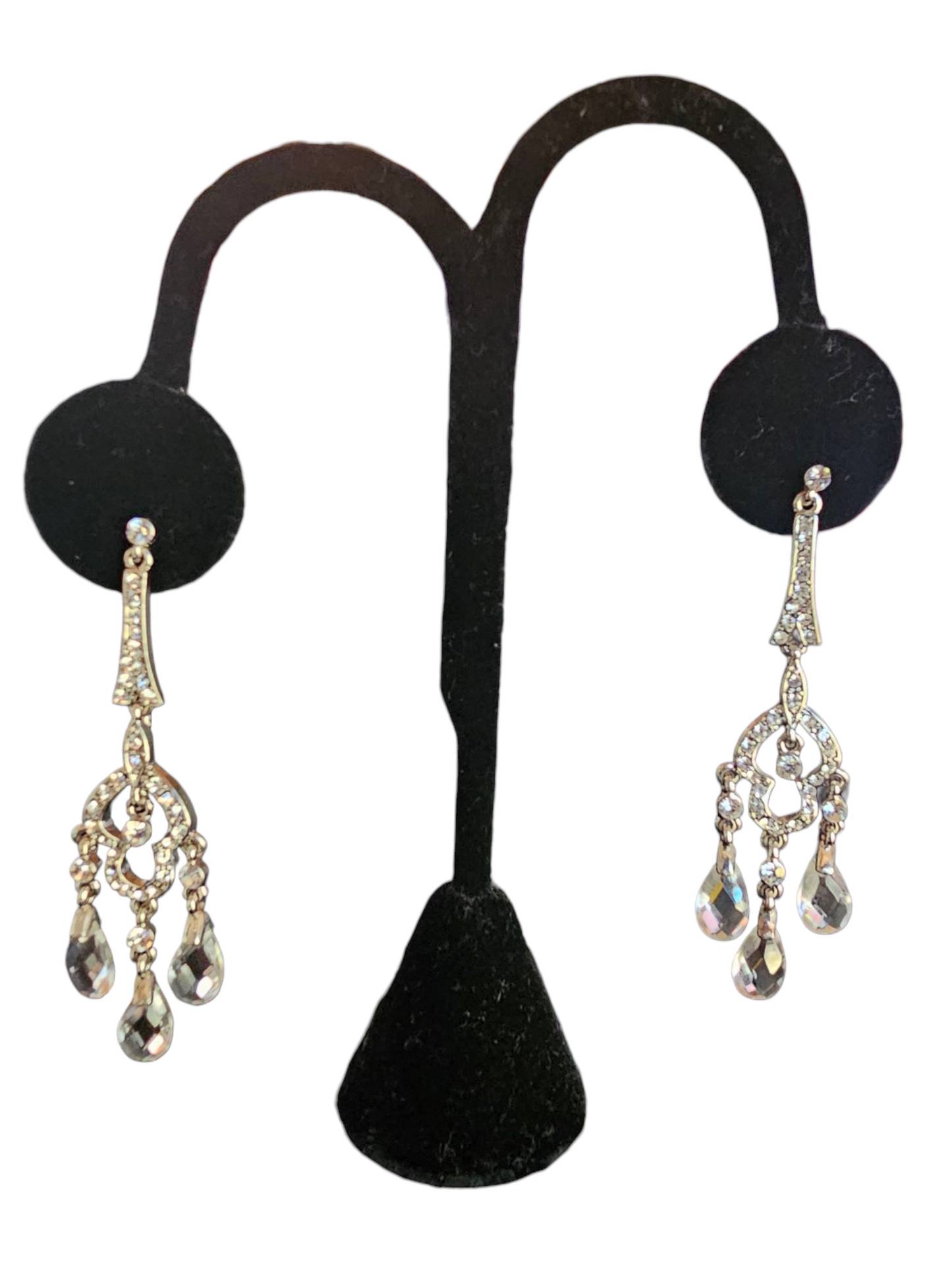 Silver Crystal Chandalier Earring