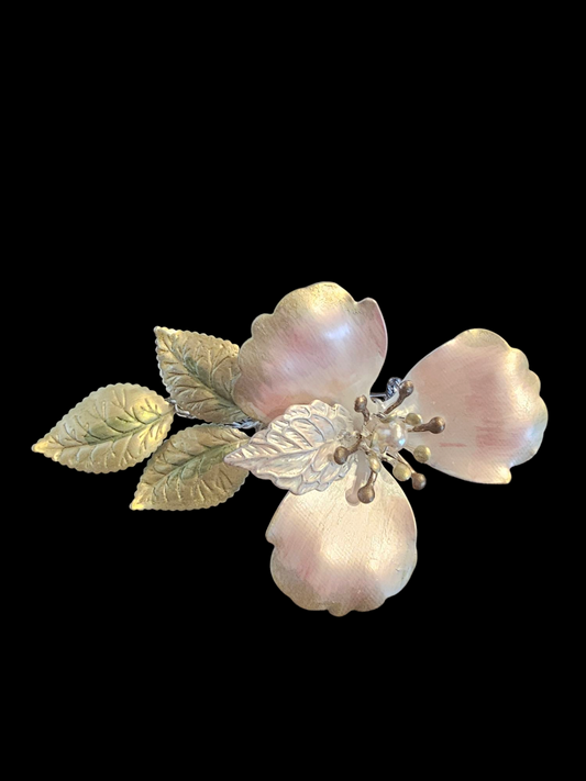 Simple Metal Flower Hair Clip - Marionat