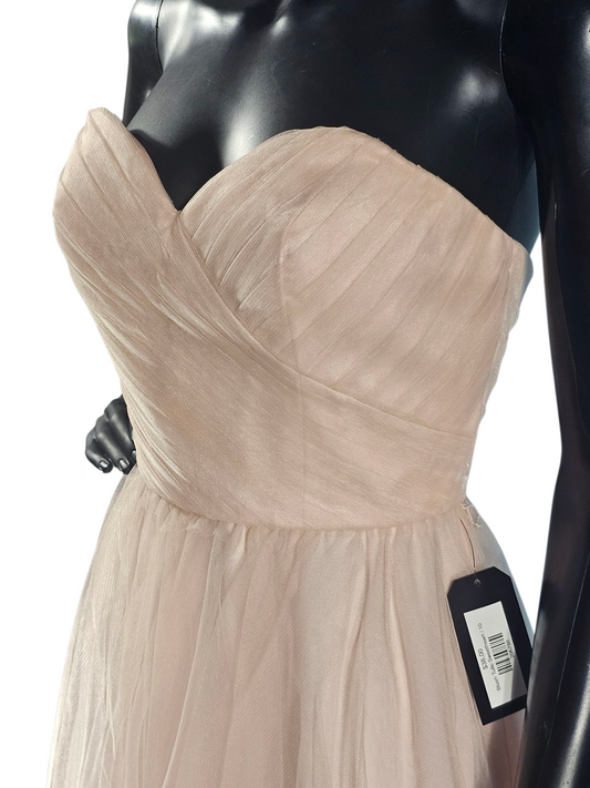 Blush Tulle Sweetheart Short Party Dress - Mori Lee