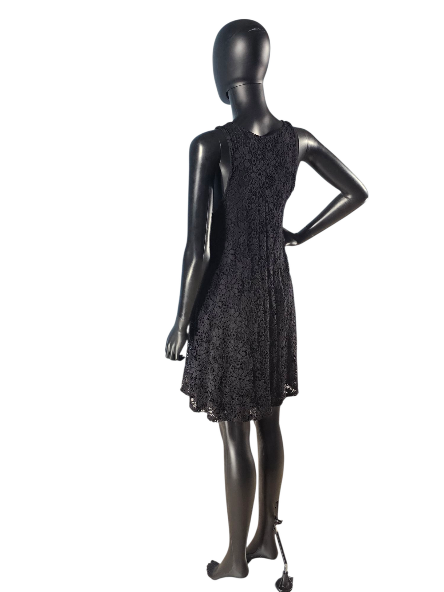 Black Lace Swing Party Dress - Ginger G