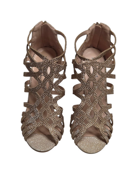 Gold Sparkle Gladiator Heel Sandal - Your Party