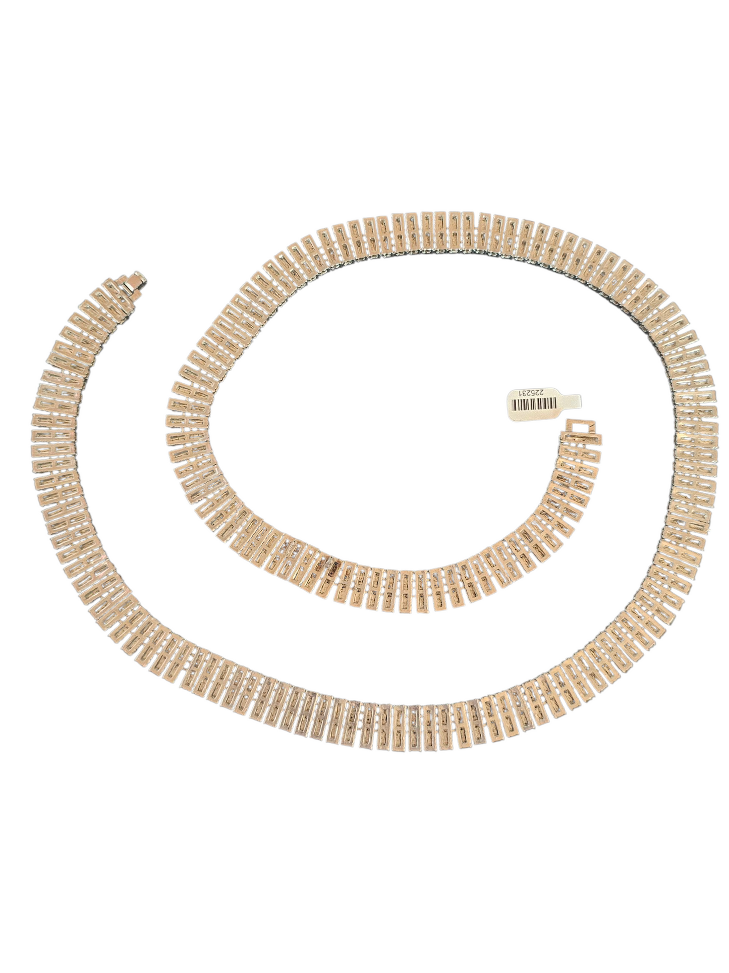 Vintage Rhinstone Coil Necklace/Belt