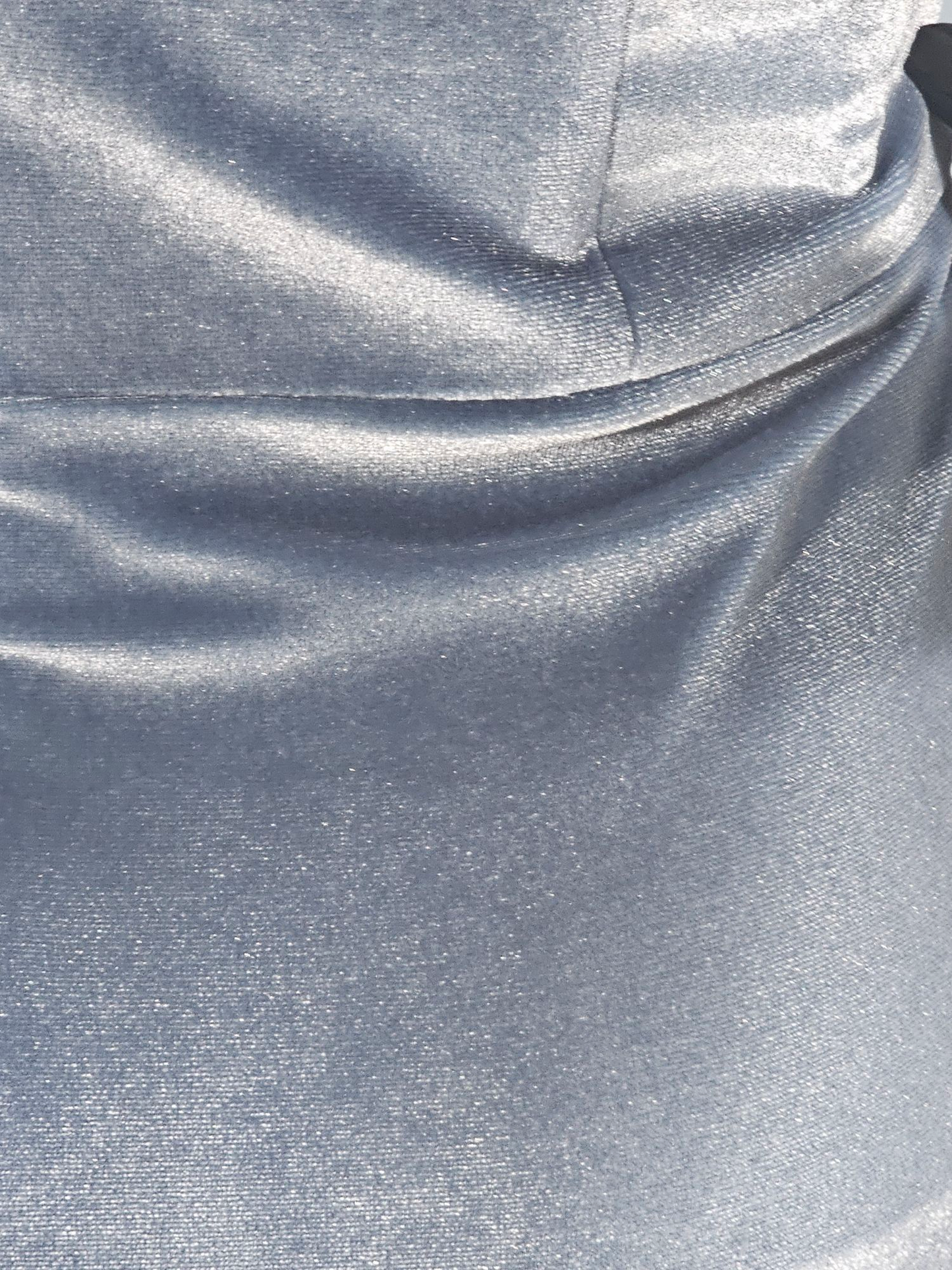 Slate Stretch Velvet Multi-Strap Maxi Formal Dress - Mori Lee