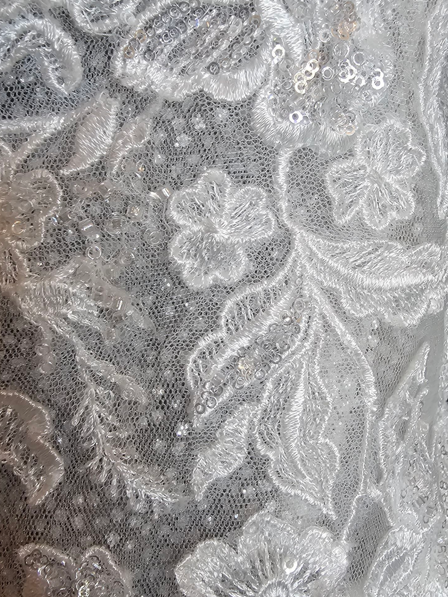 Ivory Satin Plunge Illusion Bodice Removable Feather Straps Wedding Gown - Amy & Eve