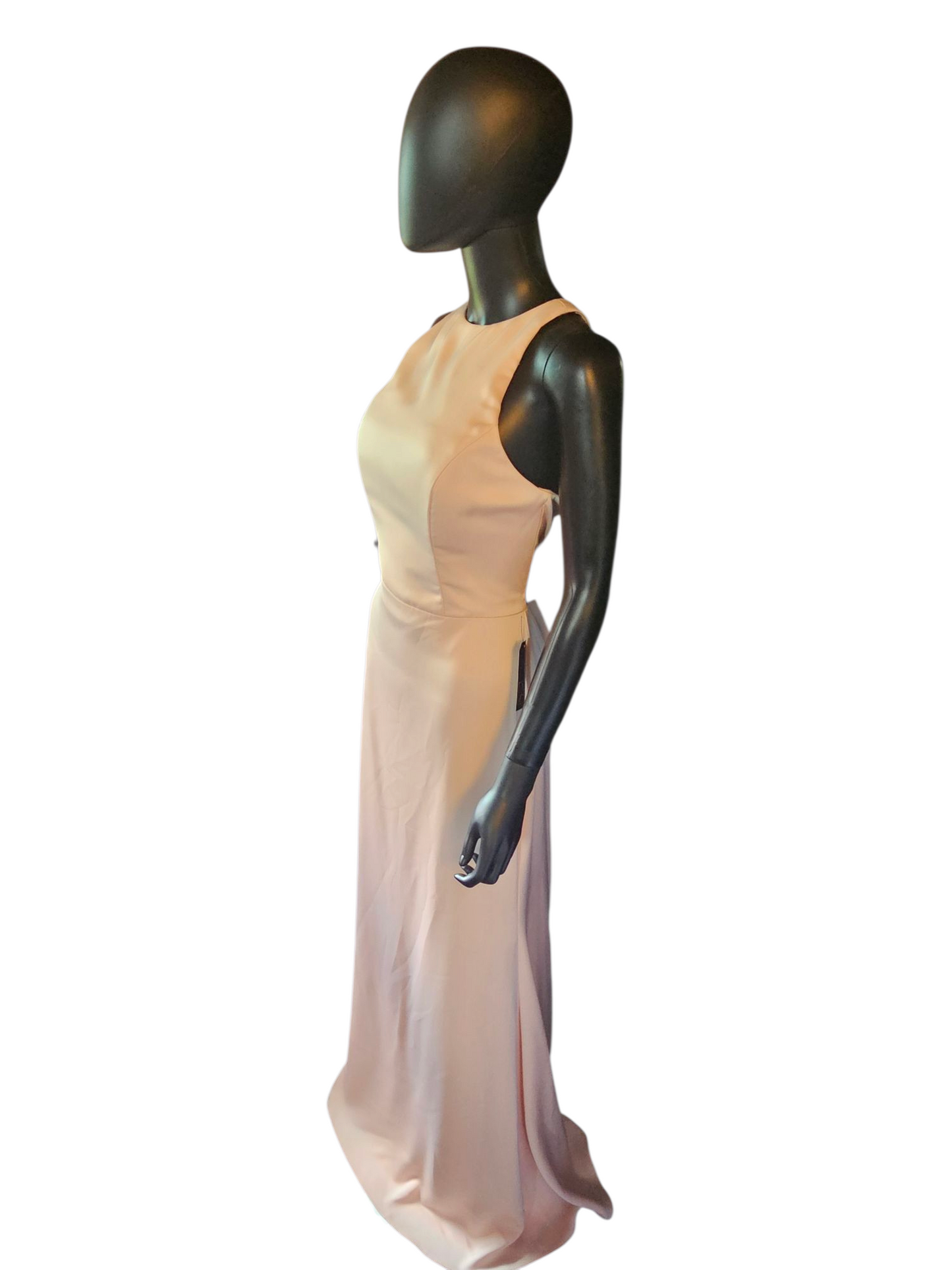 Hayley Paige Froze Crepe Maxi Formal Dress