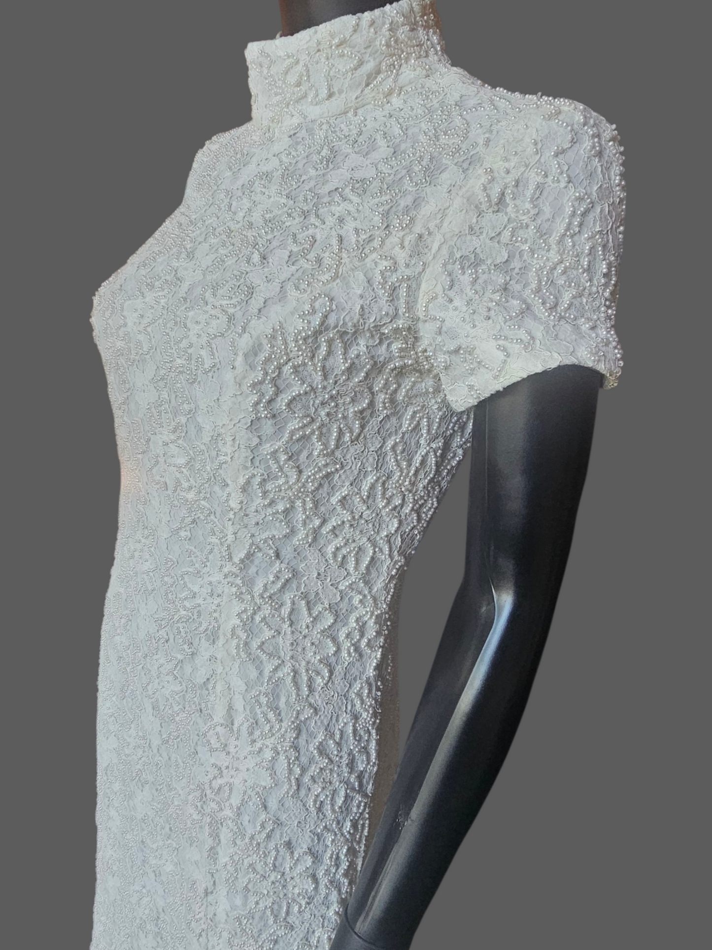 Vintage Beaded Cap Sleeve Fit/Flare - Cache