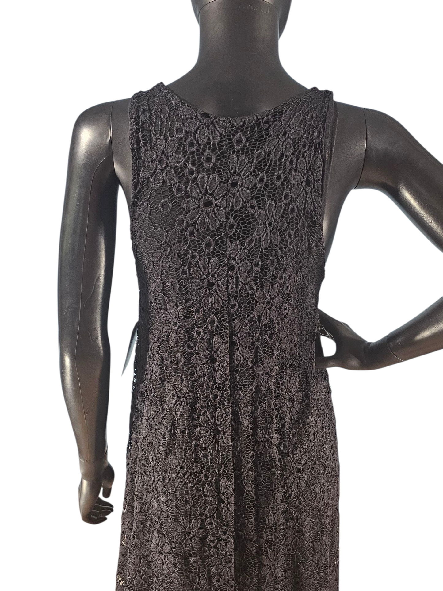 Black Lace Swing Party Dress - Ginger G