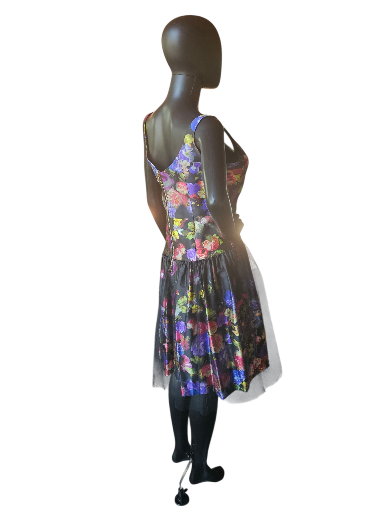 Black Floral Dress NWT - Milly