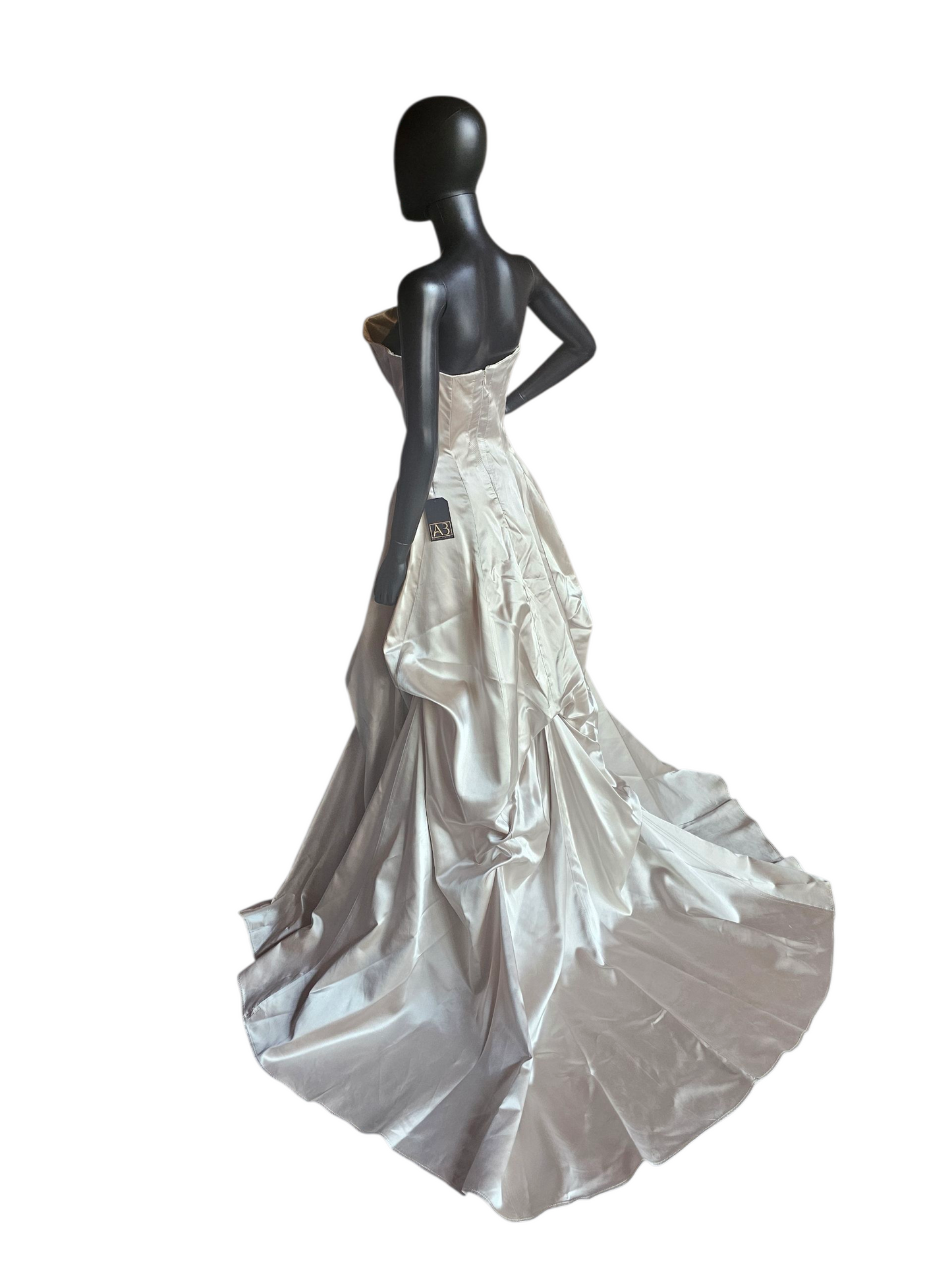 Strapless A-Line Champagne Satin Wedding Gown W/Shrug - Jessica McClintock