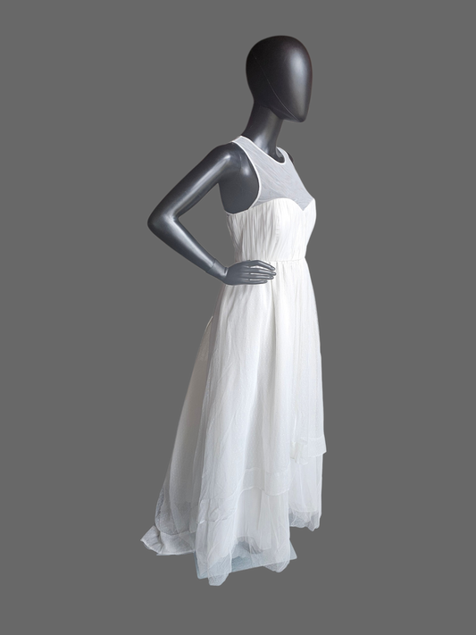 Swiss Dot Illusion Sweetheart Wedding Dress - Geode