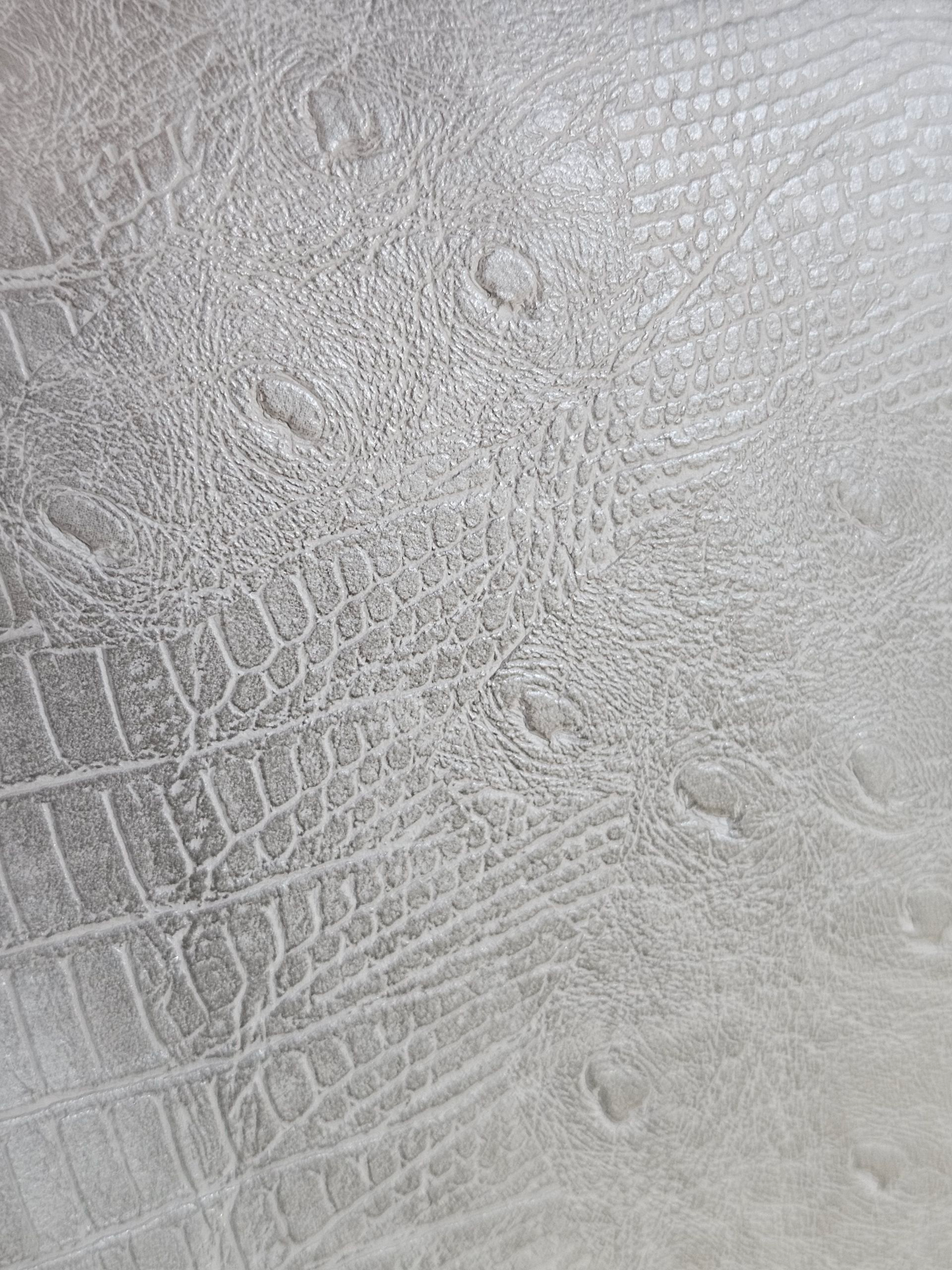 Grey Pleather High Collar Alligator Print Jacket NWT - Erin London