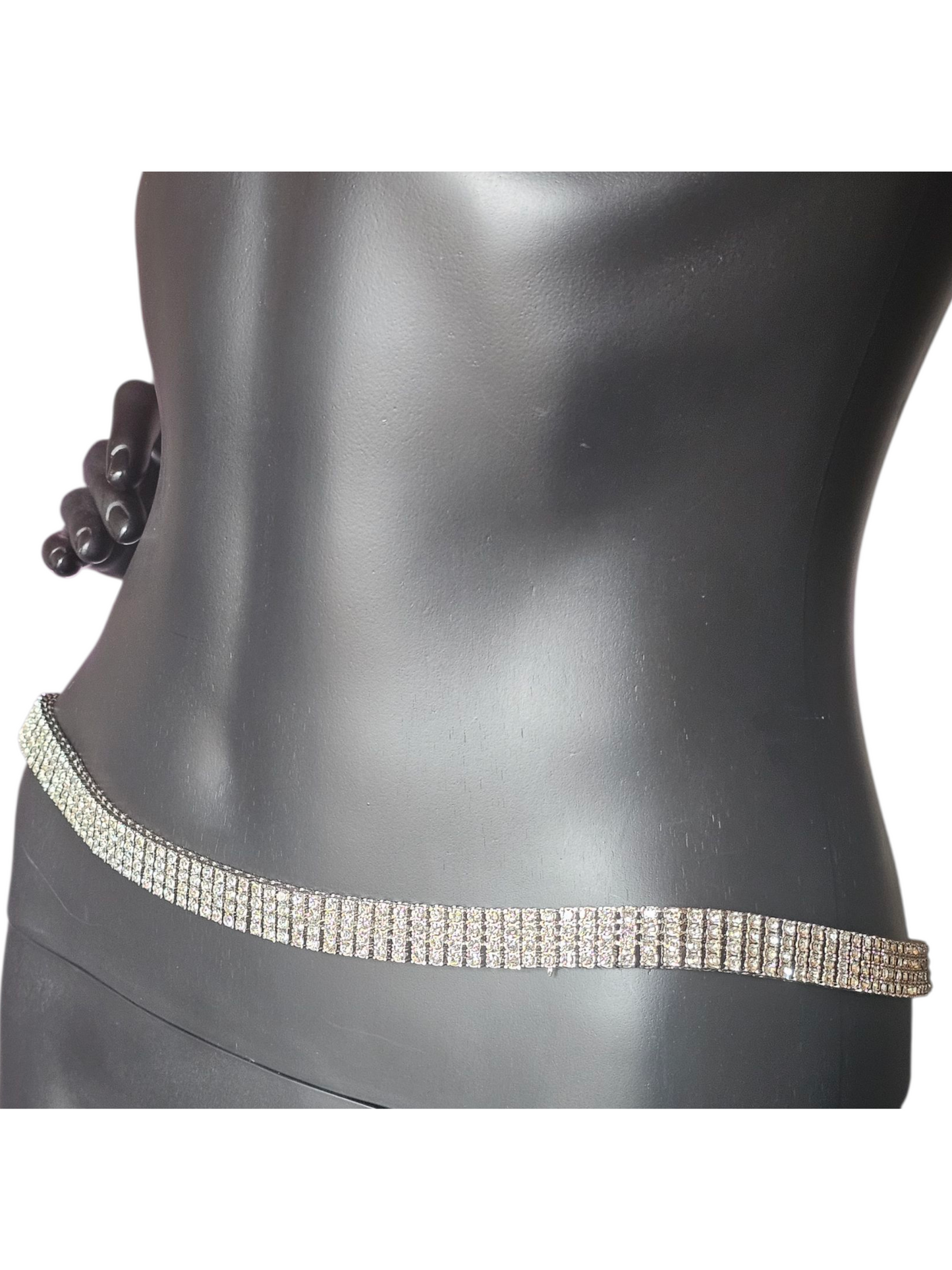 Vintage Rhinstone Coil Necklace/Belt