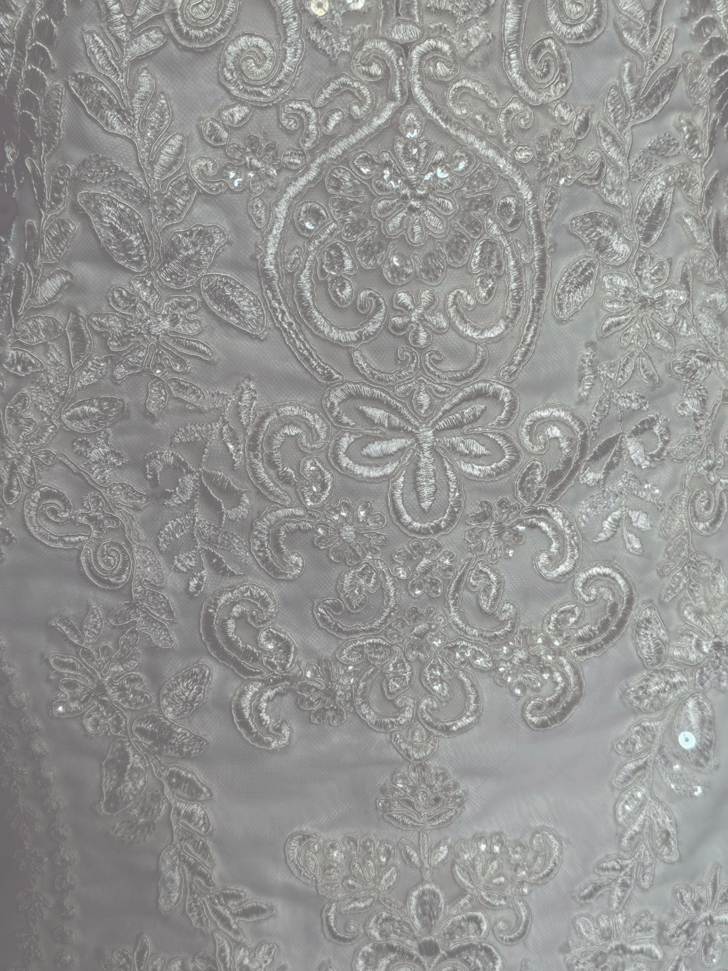 Ivory Embroidered Mermaid/Fit Flare Wedding Gown - Stella York NWT