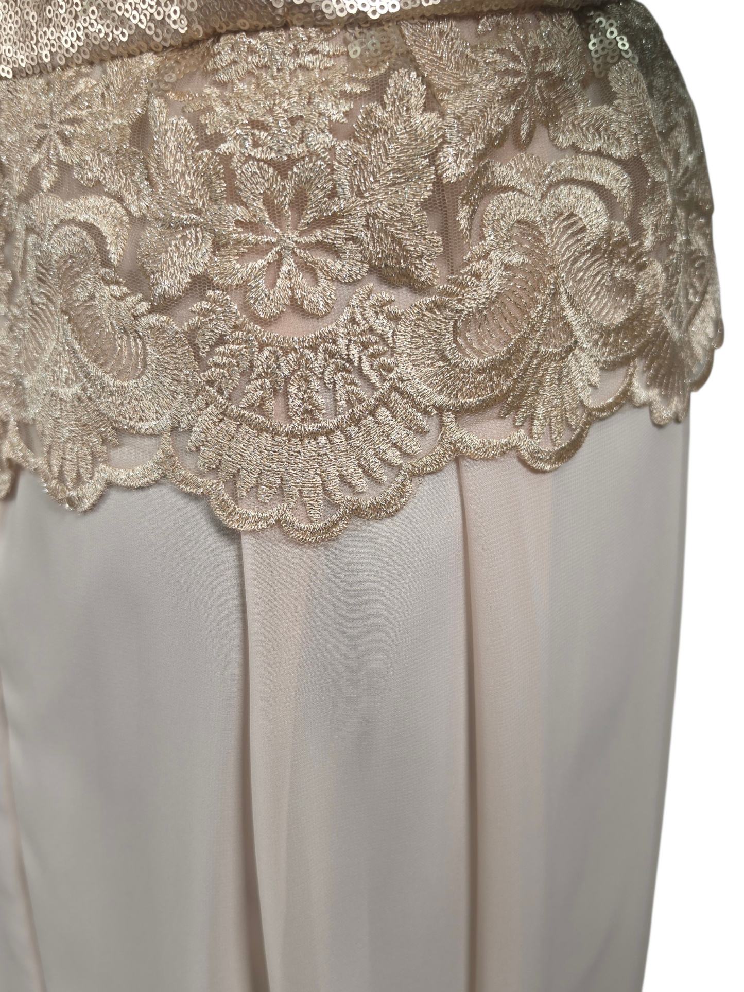 Blush Peplum Cap Sleeve - Adrianna Papell