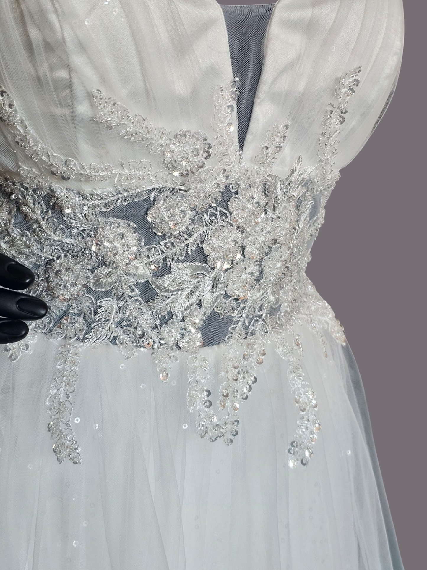 Spaghetti Strap Plunge - Everly Bridal