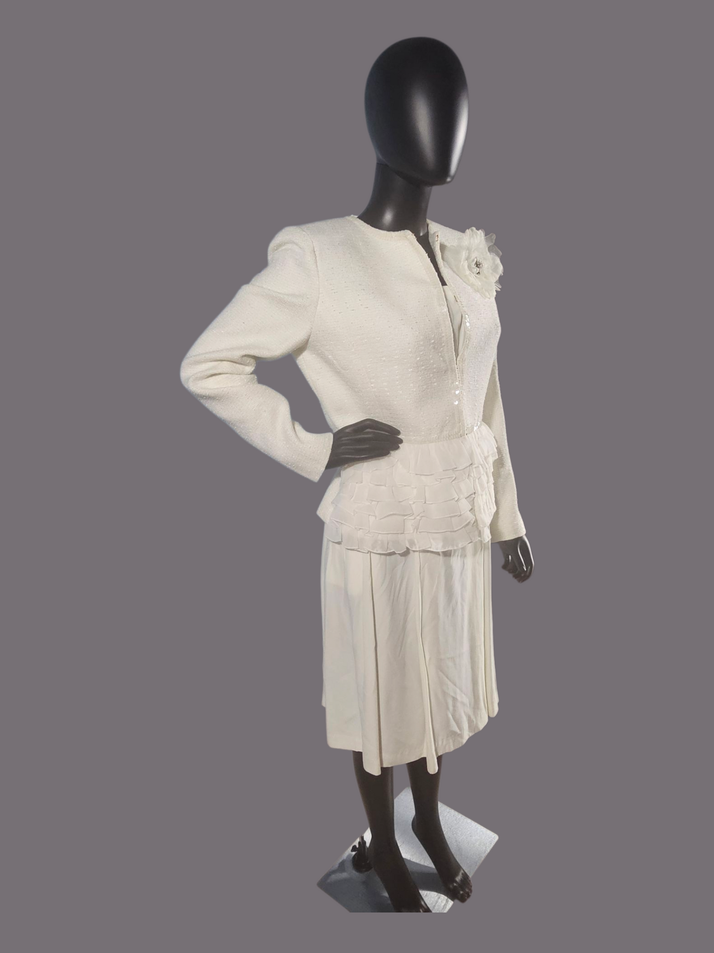 Boston Proper Ivory Jacket/Sheath Dress