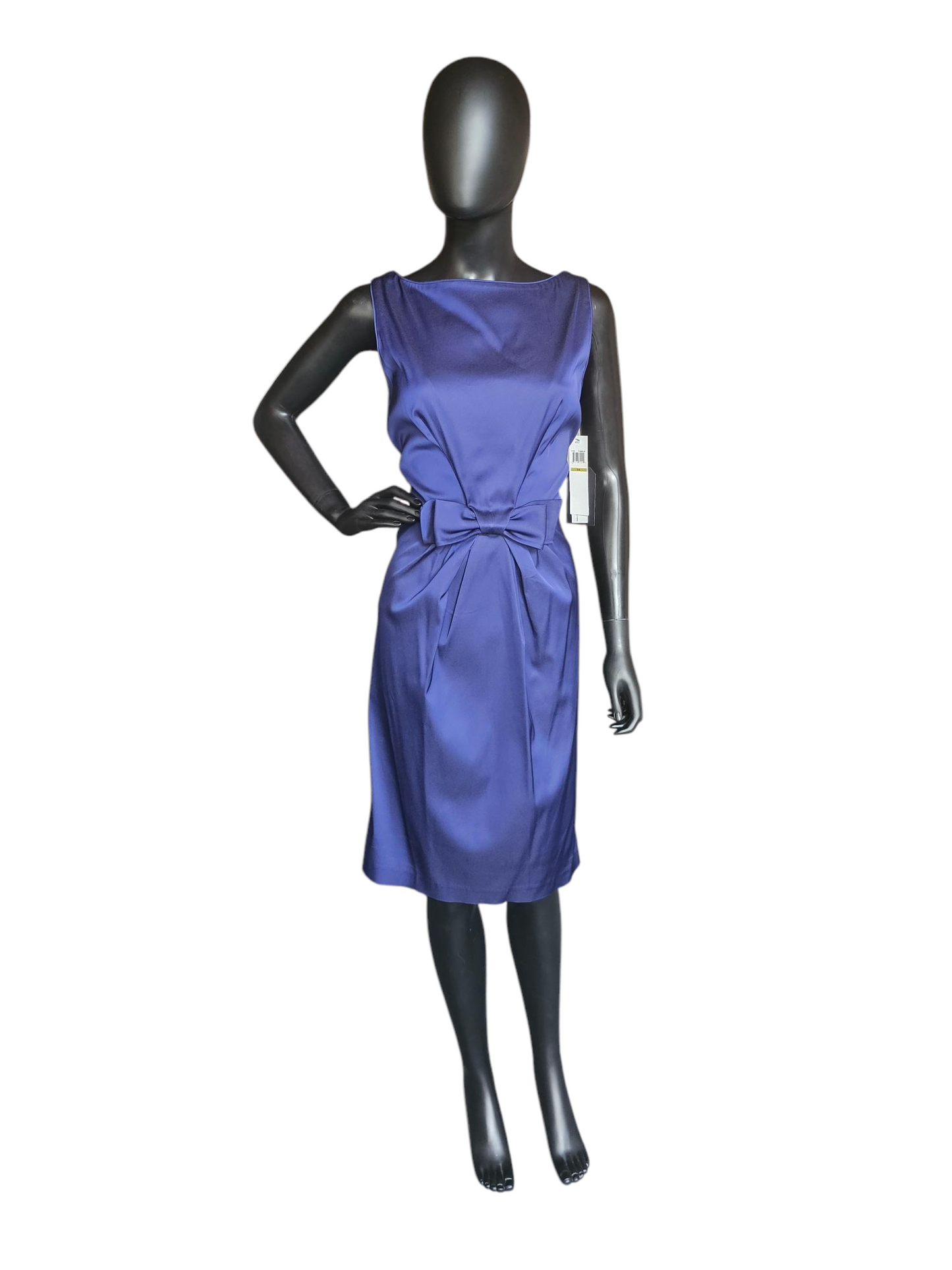 Navy Sheath Bow Cocktail Dress- Maggie London - NWT