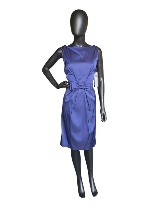 Navy Sheath Bow Cocktail Dress- Maggie London - NWT