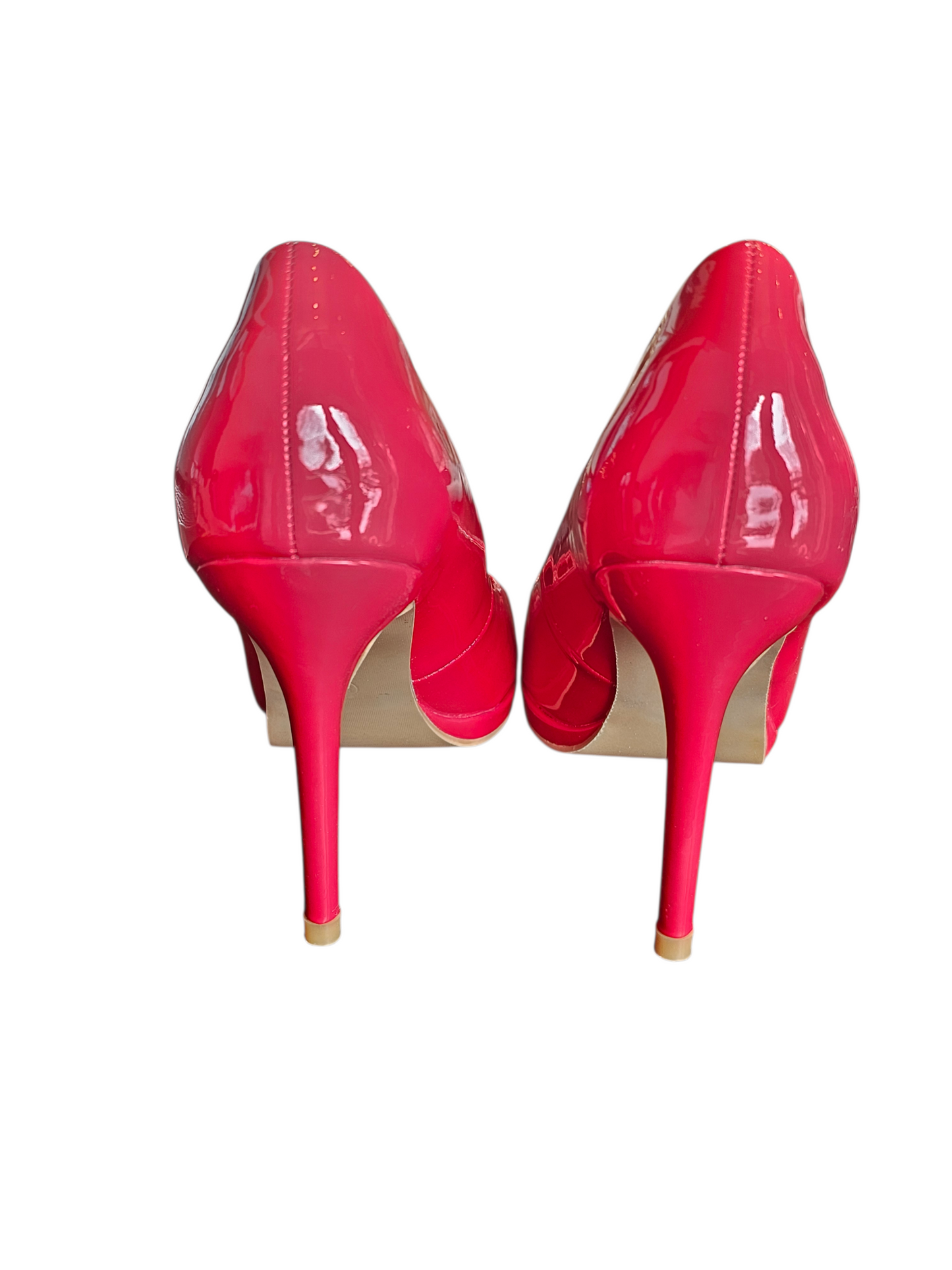 Red Patent Leather Open Toe Shoe - Riverberry