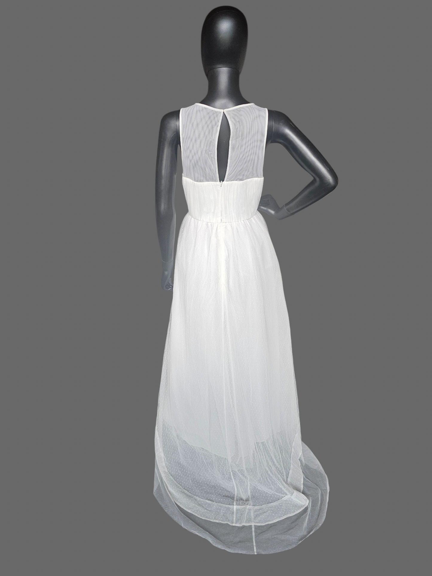 Swiss Dot Illusion Sweetheart Wedding Dress - Geode
