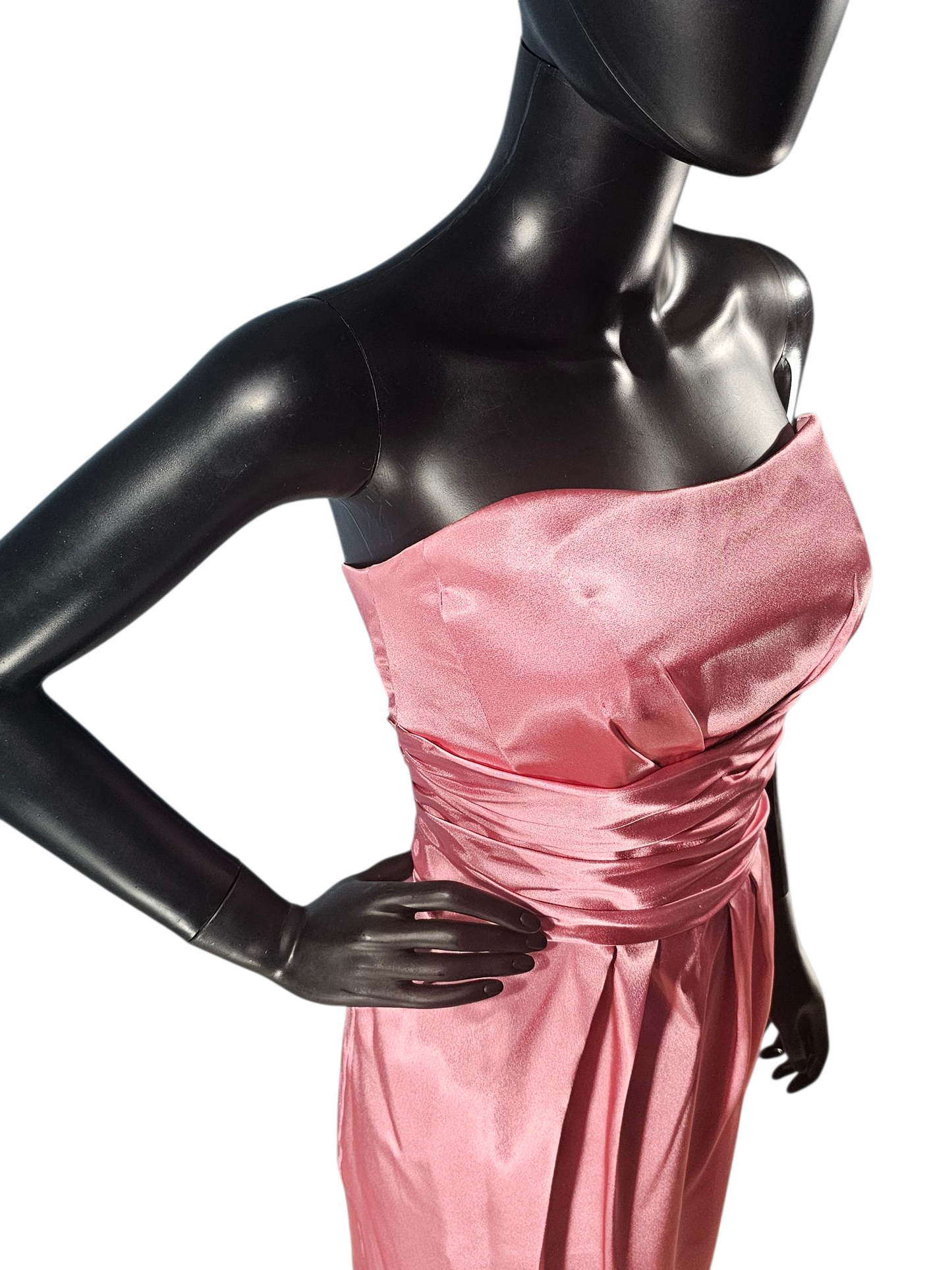 Rose Charmeuse Strapless Short Cocktail Dress - Davids Bridal