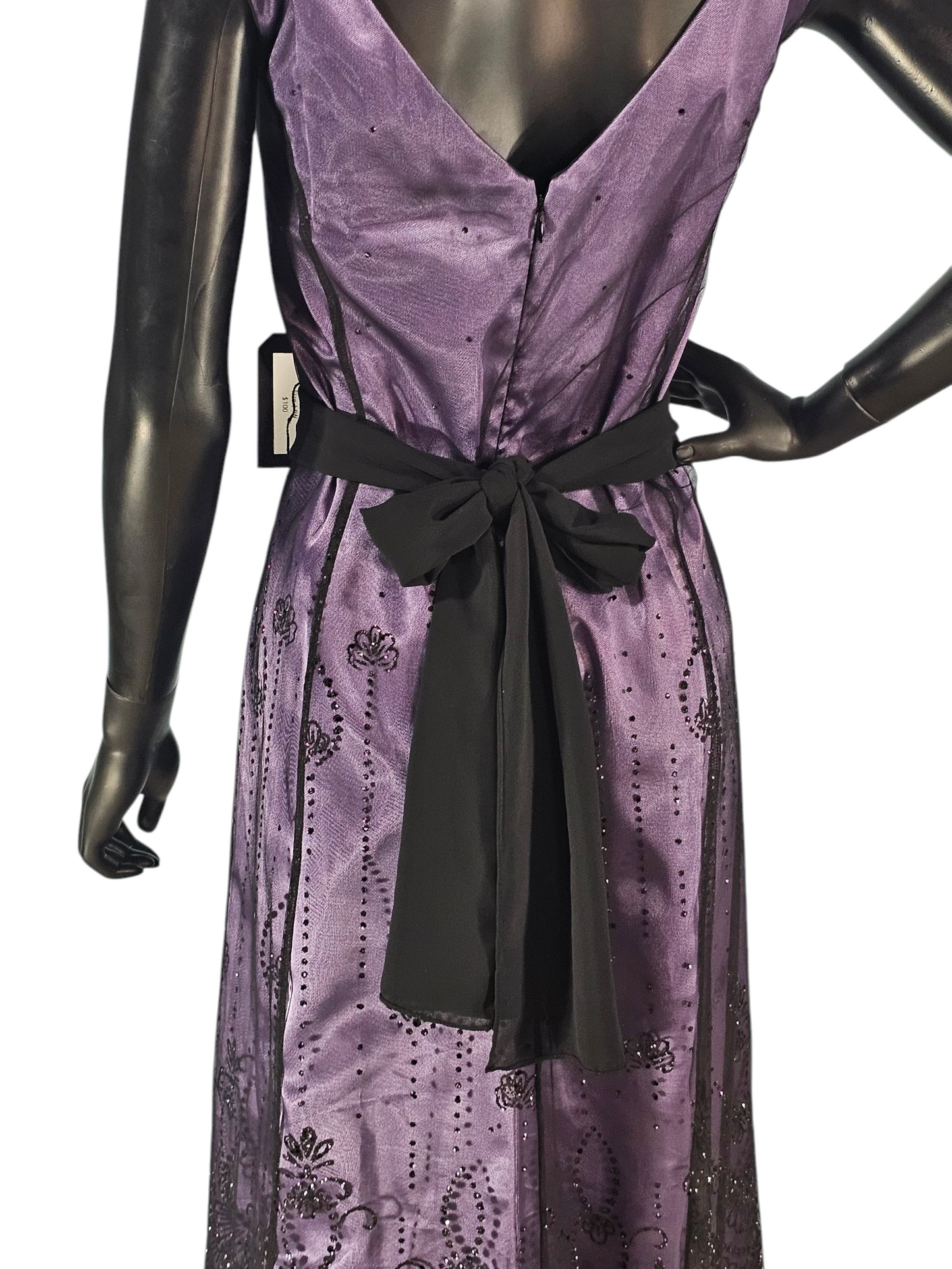 Purple/Black Sparkle Party Dress - Onyx Nites