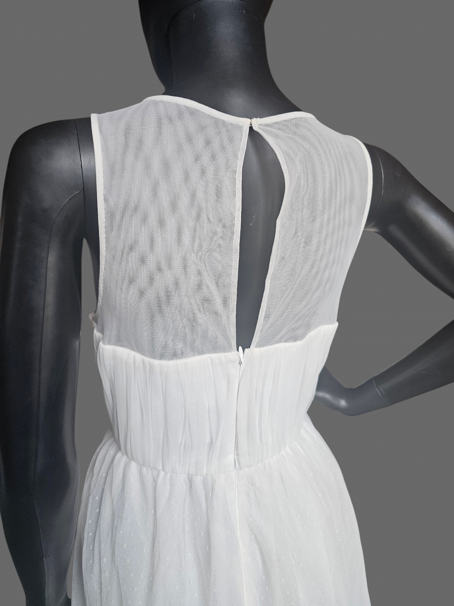 Swiss Dot Illusion Sweetheart Wedding Dress - Geode