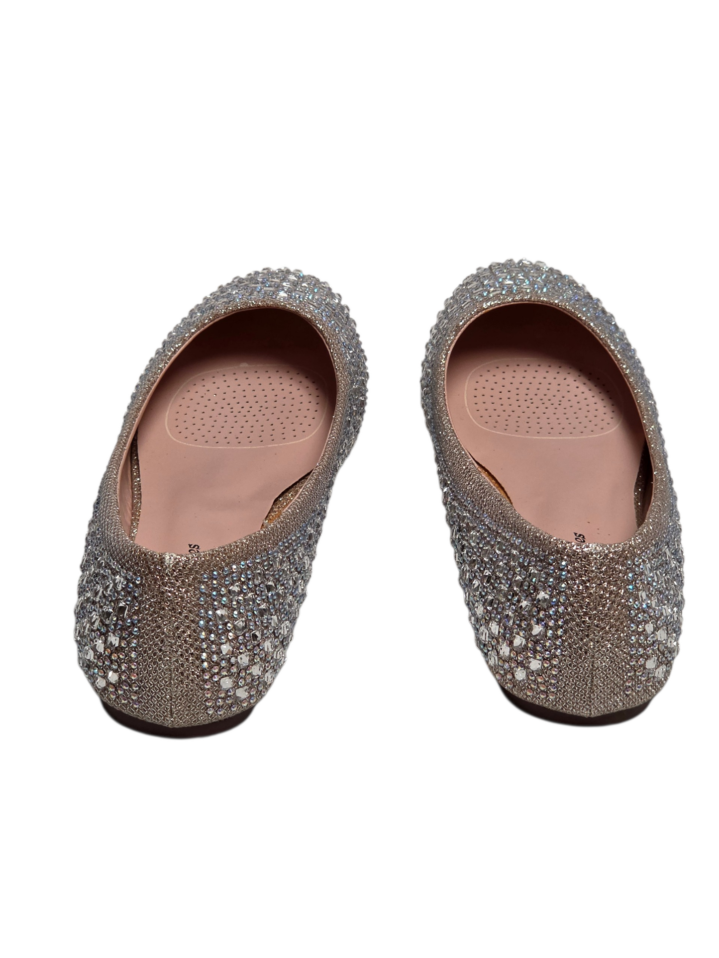 Gold Rhinestone Ballet Slipper Shoes - Your Party