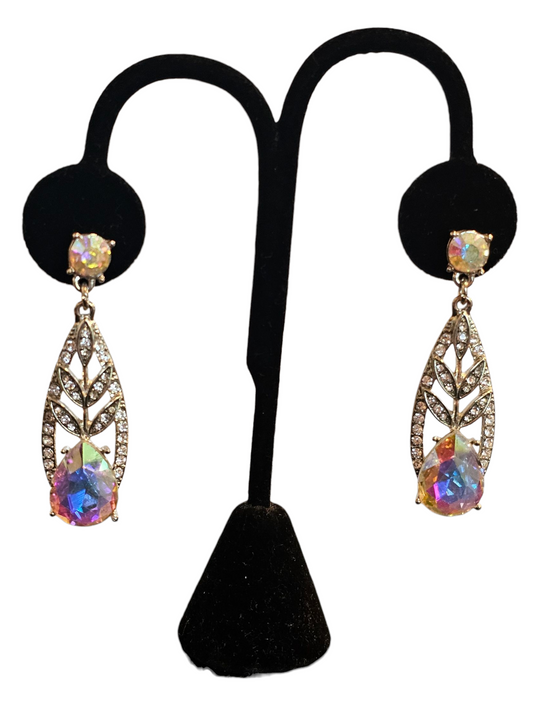 Iridecent Oval Earring