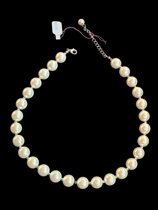 Large Light Ivory Pearl Strand (short)