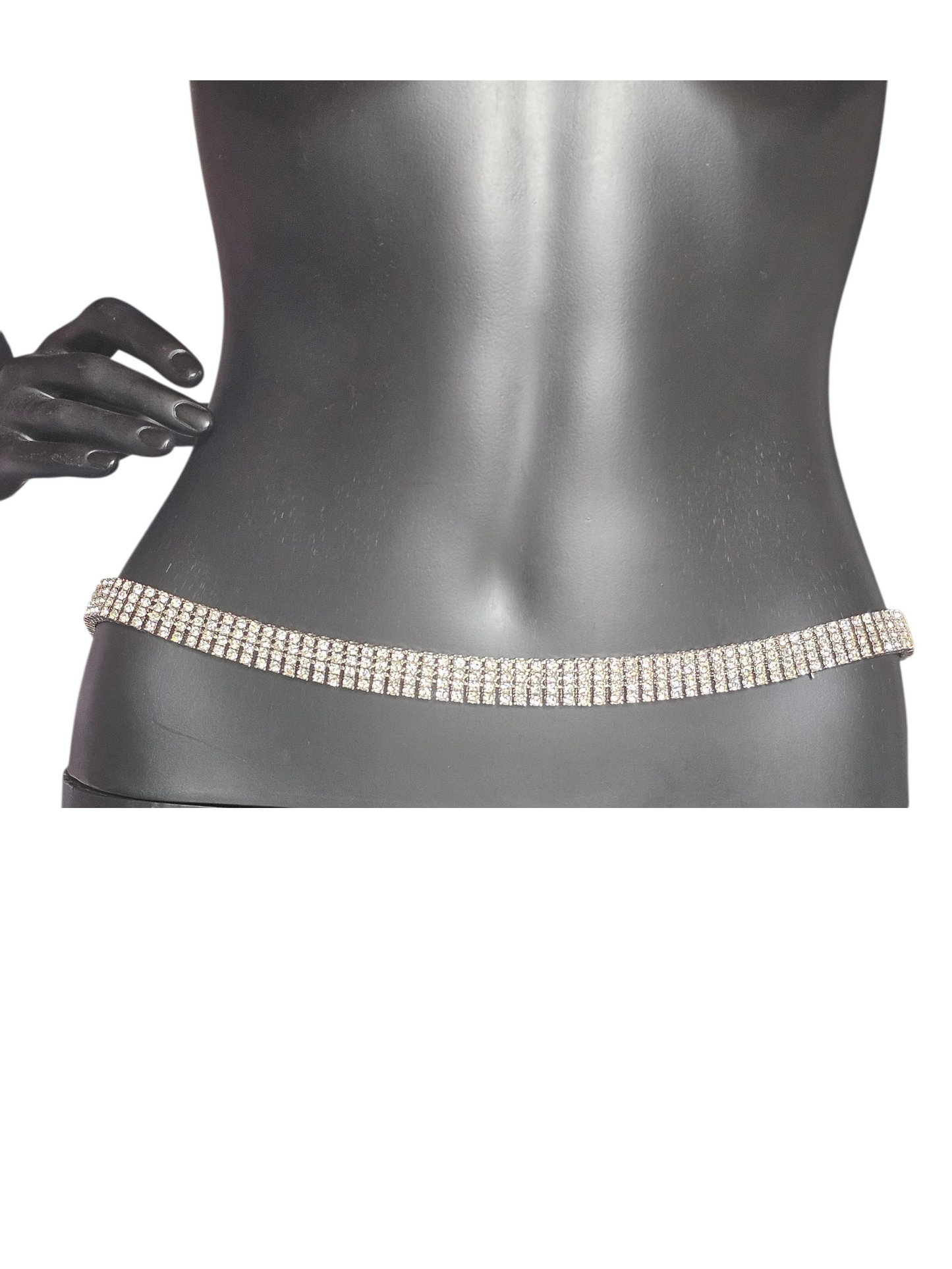 Vintage Rhinstone Coil Necklace/Belt