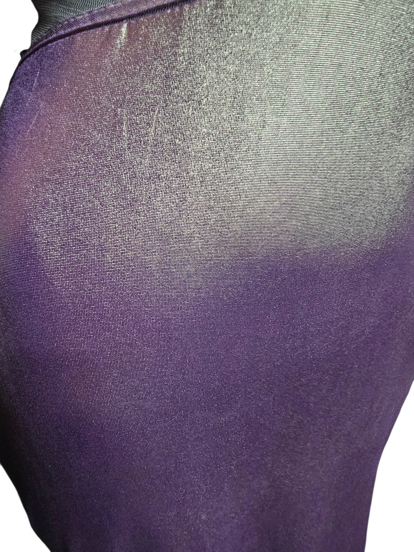 Rose Gold Iridescent Stretch Plunge Prom/Party Dress - Sparkle