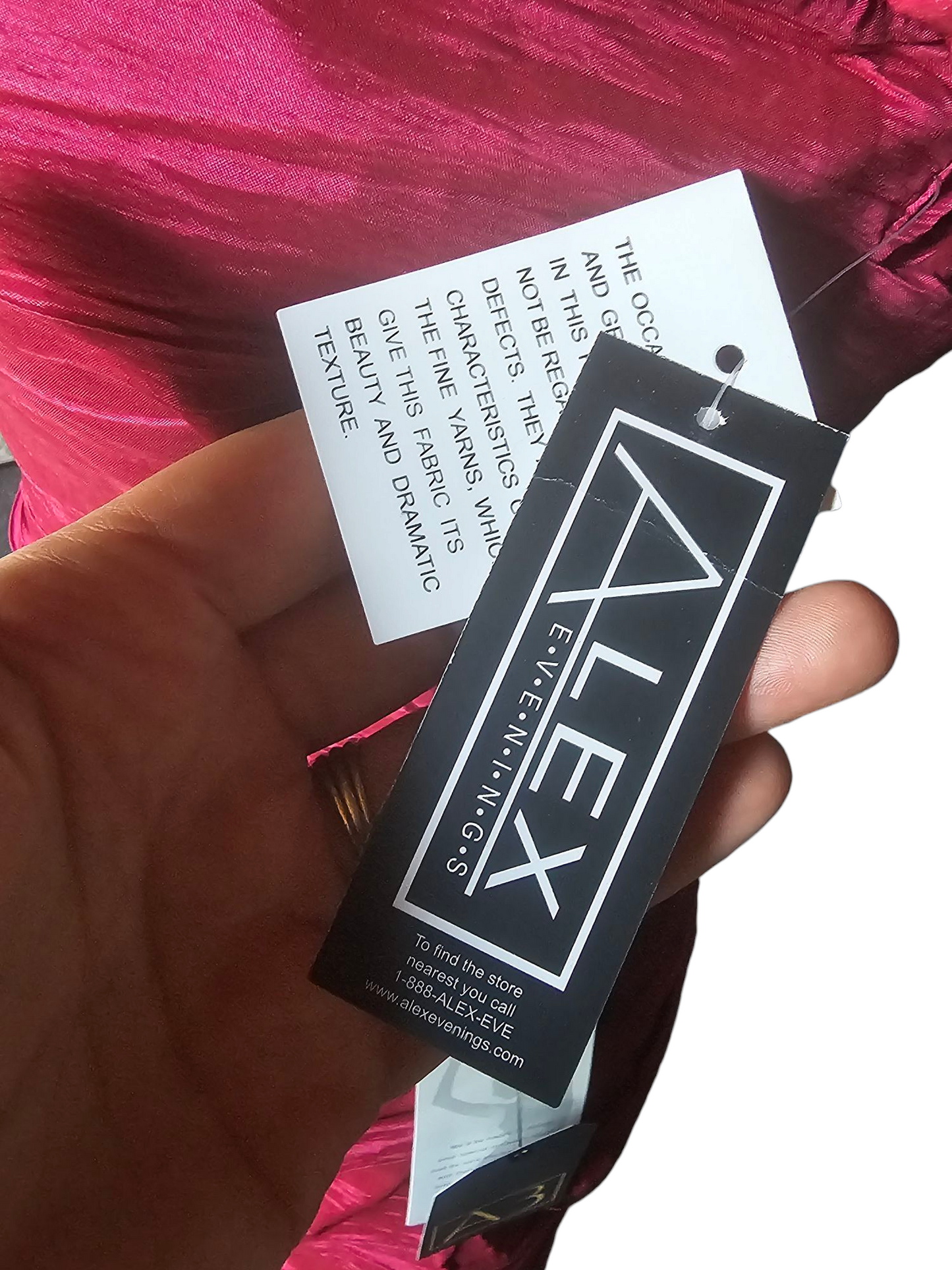 Raspberry Off Shoulder Cocktail - Alex Evenings - NWT