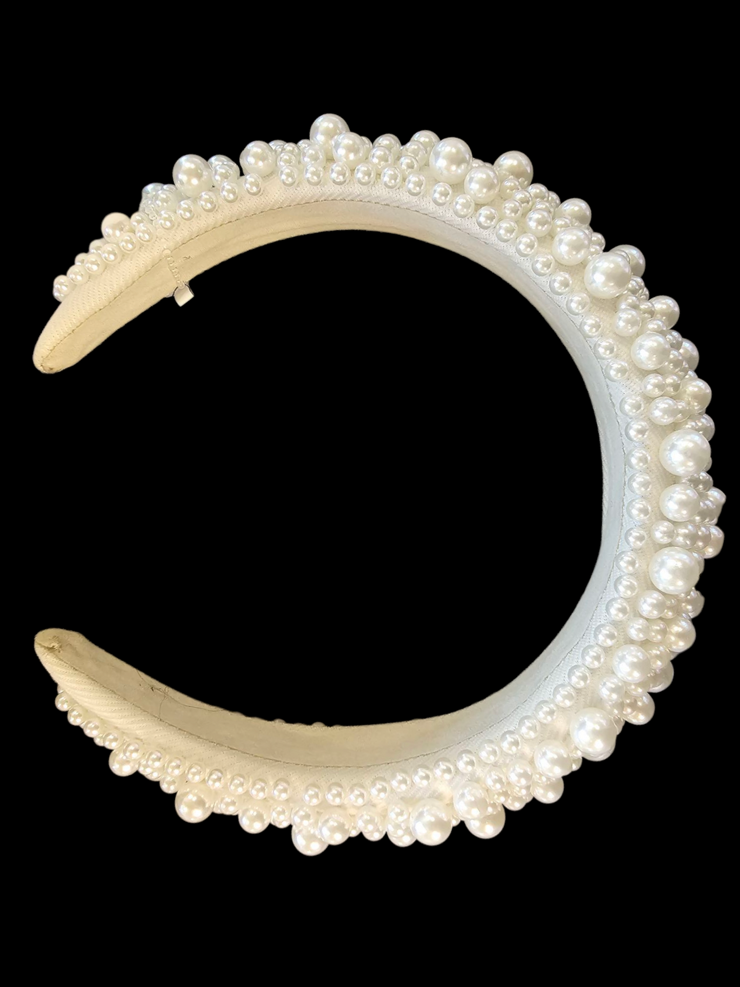 White/Large Pearl Headband - Marionat